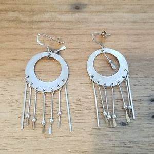 Sterling Silver Dangle Earrings  .925